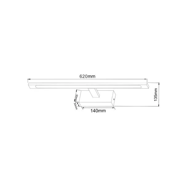 ZUMALINE W89443-20W-CH ALTER KINKIET CHROME