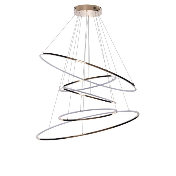 AZZARDO AZ3138 WHEEL XXL GOLD lampa wisząca złoty
