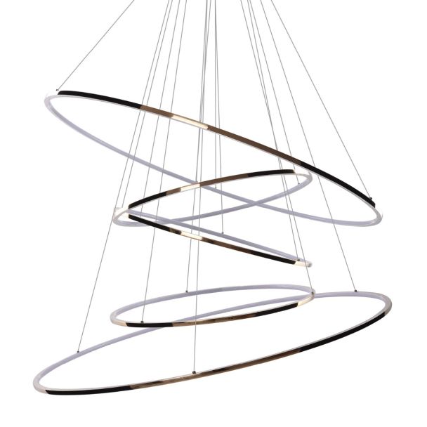 AZZARDO AZ3138 WHEEL XXL GOLD lampa wisząca złoty