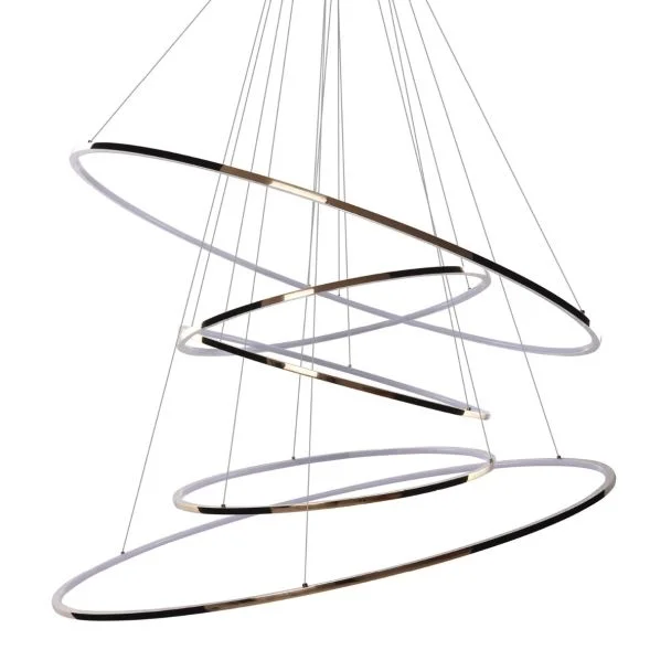 AZZARDO AZ3138 WHEEL XXL GOLD lampa wisząca złoty