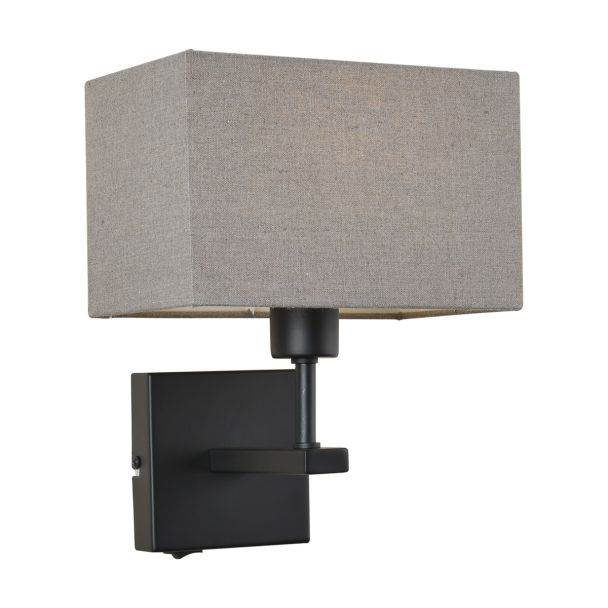 ITALUX WL-1122-1-A-BM-RC-GR Norte lampa przyłóżkowa czarny