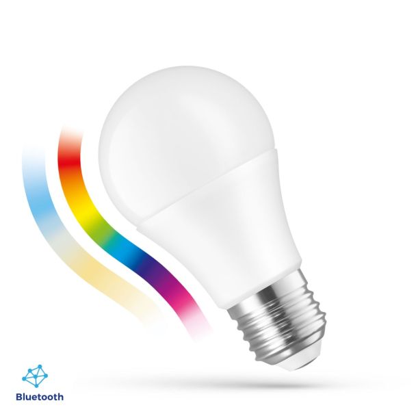 SPECTRUMLED 14628 Żarówka LED GLS 8,5W E-27 230V RGBW+CCT+DIM BTM Spectrum SMART Easy Smart