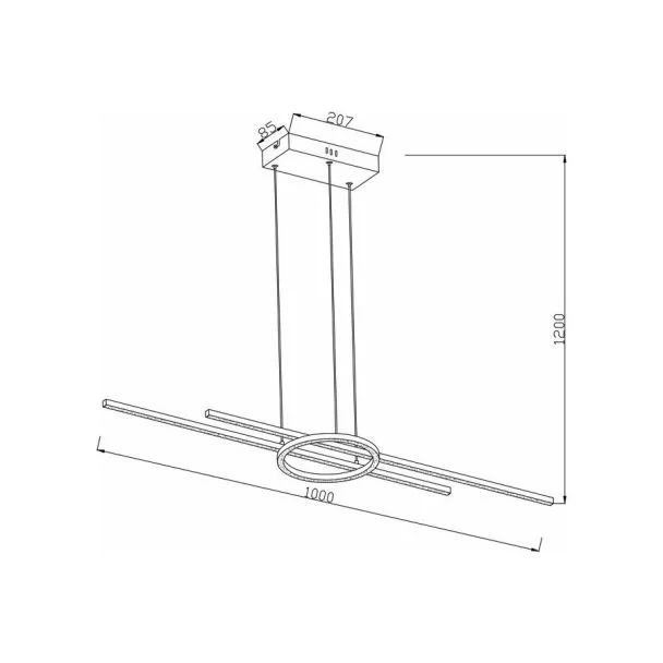 REALITY 342801-30 Xandra lampa wisząca LED