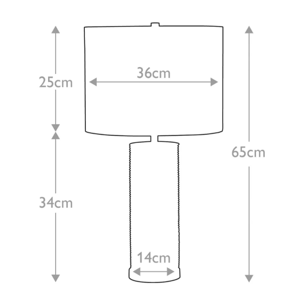 ELSTEAD RIPPLE-TL-WHT-B Lampa stołowa Ripple - 1 źródło światła - Biała
