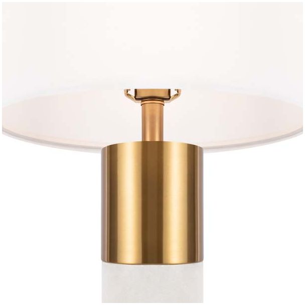 MAYTONI Z030TL-01BS Bianco lampa stołowa mosiądz