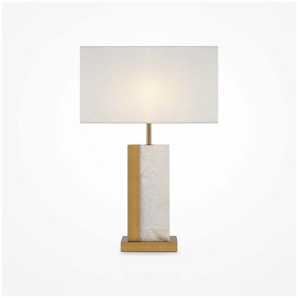 MAYTONI Z031TL-01BS Bianco lampa stołowa mosiądz