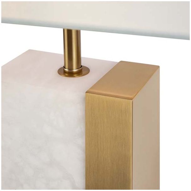 MAYTONI Z031TL-01BS Bianco lampa stołowa mosiądz