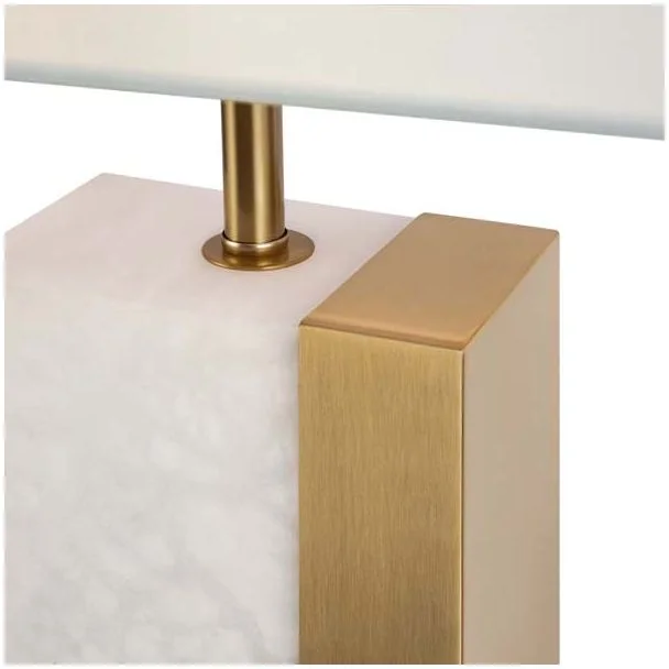 MAYTONI Z031TL-01BS Bianco lampa stołowa mosiądz