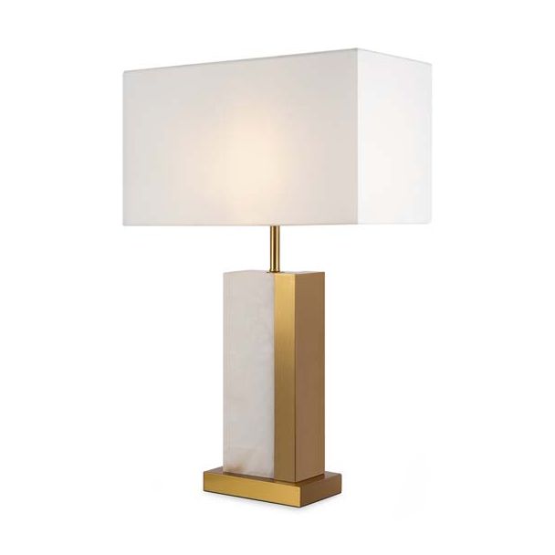 MAYTONI Z031TL-01BS Bianco lampa stołowa mosiądz
