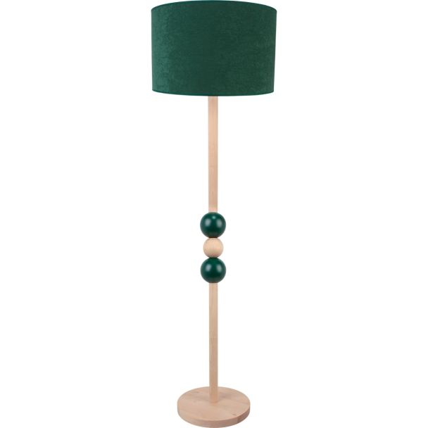 HELLUX 8113153 Lampa podłogowa Bolla butelkowa zieleń