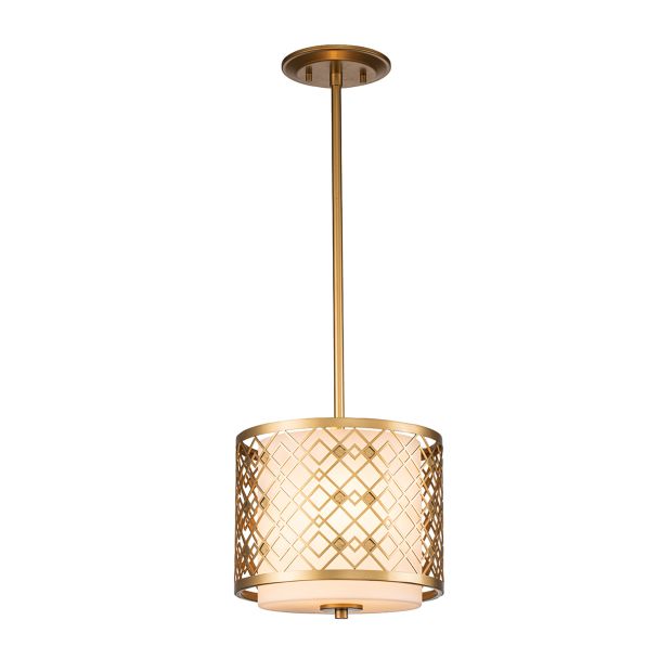 ELSTEAD ZIGGY-1P-S-LG Mała lampa wisząca Ziggy - 1 PŁ - Lakierowane złoto