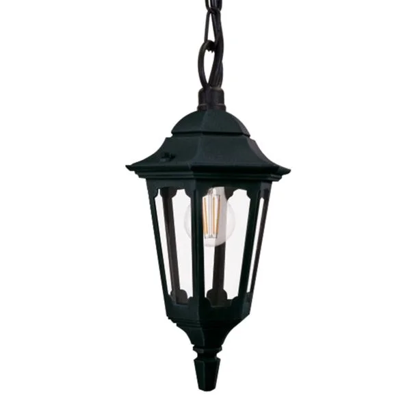 ELSTEAD PR9-BLACK Latarnia wisząca Parish - 1 źródło światła - Czarna