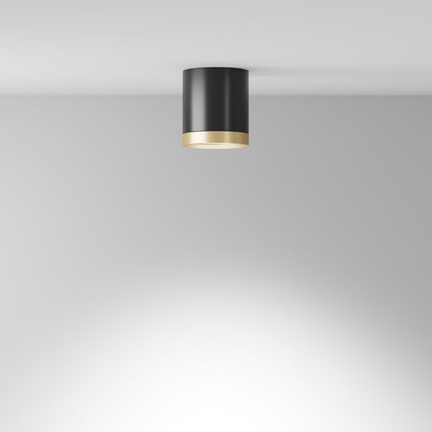 MAYTONI C086CM-GX53-MRD-BG Hoop lampa sufitowa czarny,złoty