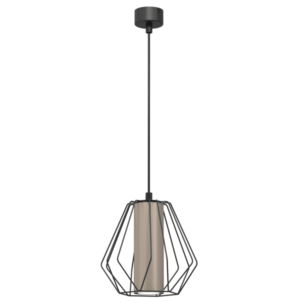 ANTIGO Lampa wisząca Alkaza - Czarna-platyna mat (193 mm) 5023