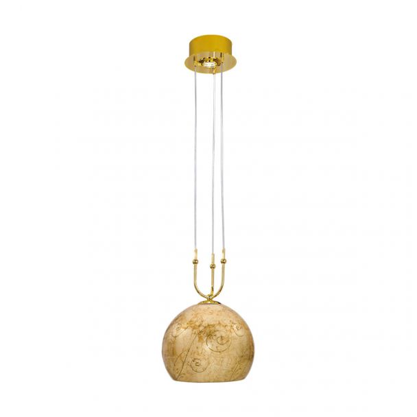KOLARZ 0392.31+1L.3.ME.AU LUNA lampa wisząca złoto 24K