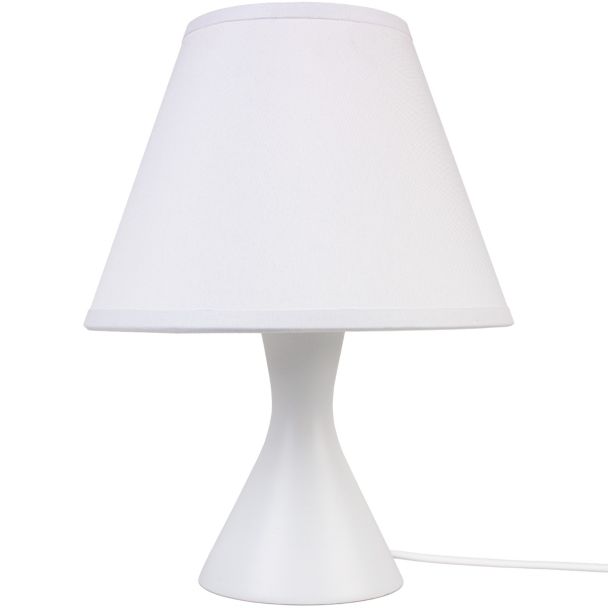 HELLUX 4113609 Bois lampa stołowa - biały