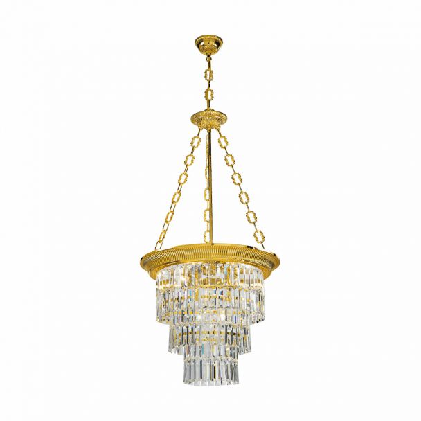KOLARZ 0346.34.3 MILORD CRYSTAL żyrandol złoto 24K