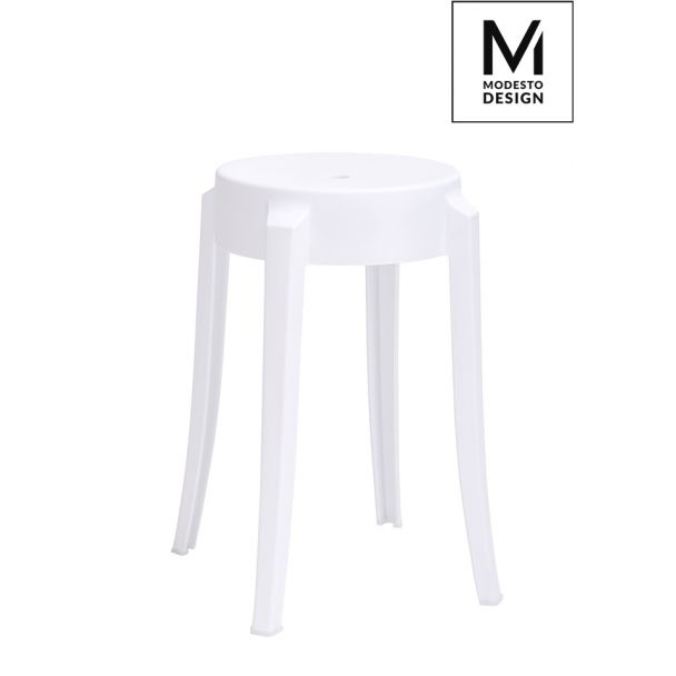 Modesto Design C1070.WHITE MODESTO stołek CALMAR 46 biały - polipropylen