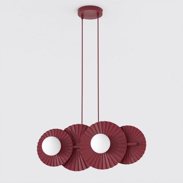EMIBIG 1729/4 UMBRA 4 BURGUNDY Lampa wisząca