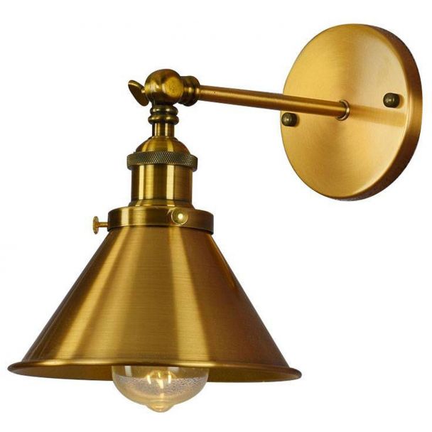 LUMINA DECO LDW B005-1 (MD) LAMPA ŚCIENNA KINKIET LOFTOWY MOSIĘŻNY GUBI W1