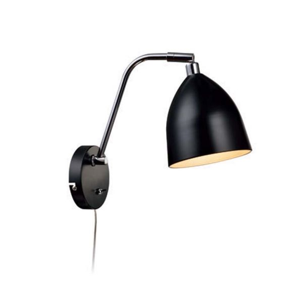 MARKSLOJD 105027 FREDRIKSHAMN lampa ścienna 1L Czarny