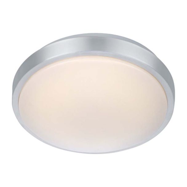 MARKSLOJD 105958 MOON Plafon 28cm Led Aluminium/Biały