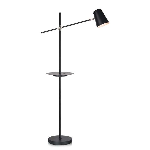 MARKSLOJD 107307 LINEAR Podłogowa 1L USB Czarna