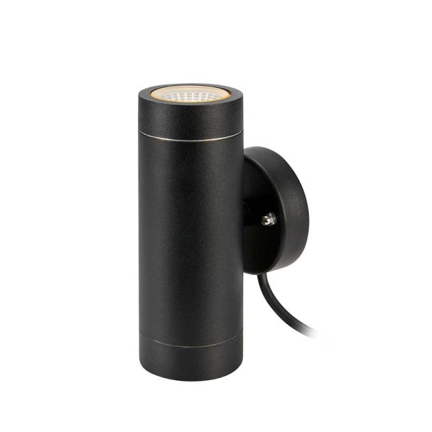 MARKSLOJD 108169 GARDEN 24 CYLINDER lampa ścienna 2L BLACK