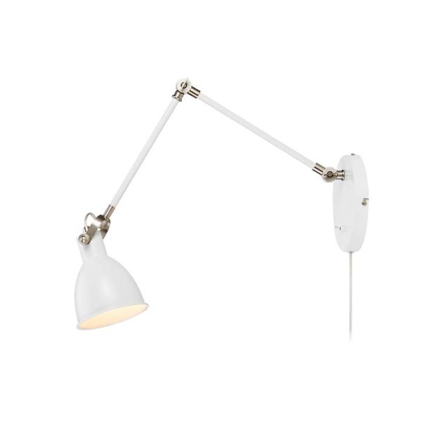 MARKSLOJD 108249 HOUSE lampa ścienna 1L White/Steel