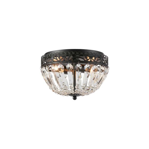 MARKSLOJD 108598 ETIENNE lampa sufitowa 2L Black/MC IP21