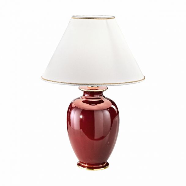 KOLARZ 0014.74.7 GIARDINO BORDEAUX lampa stołowa złoto 24K
