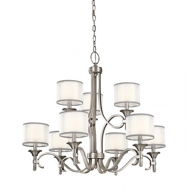 ELSTEAD Lacey KL-LACEY9-AP 9 Light Chandelier - Antique Pewter