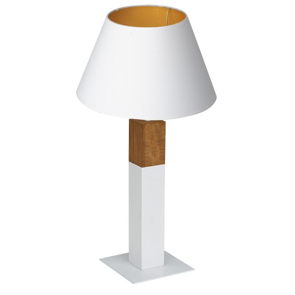 LUMINEX 3596 oprawa przenośna Table lamps lampa stołowa biały brązowy złoty