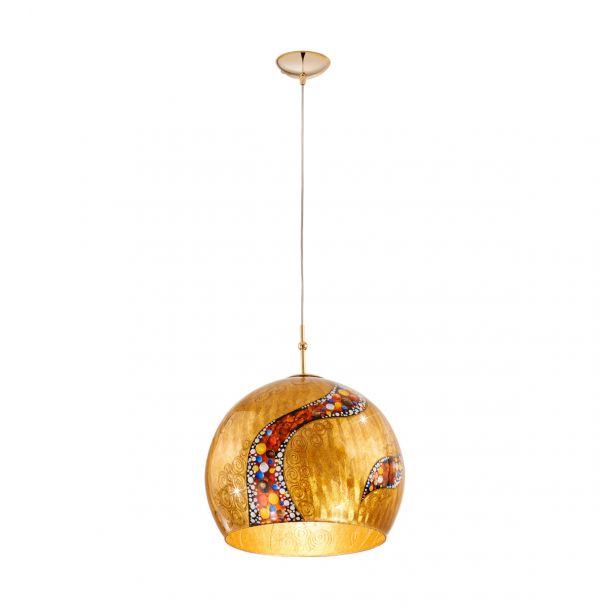 KOLARZ 0392.31L.3.KI.AU LUNA lampa wisząca złoto 24K