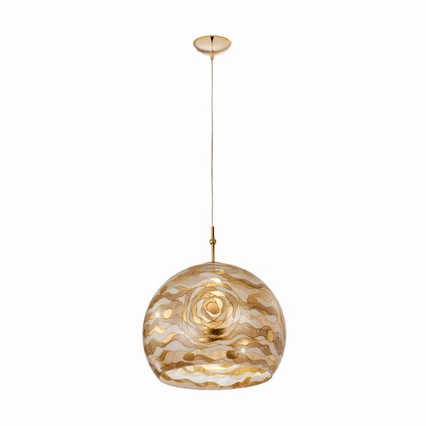 KOLARZ 0392.31L.3.AQ.CH LUNA lampa wisząca złoto 24K