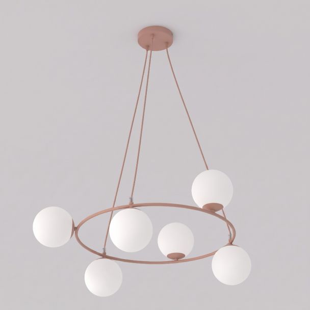 EMIBIG 1831/6 AZURA 6 CORAL OPAL Lampa wisząca