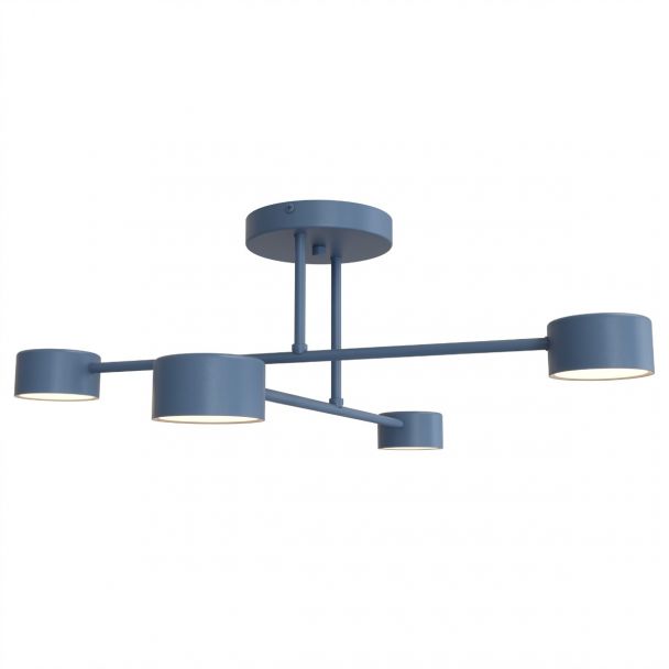 EMIBIG 1839/4 HALO 4 DUSTY BLUE Lampa sufitowa