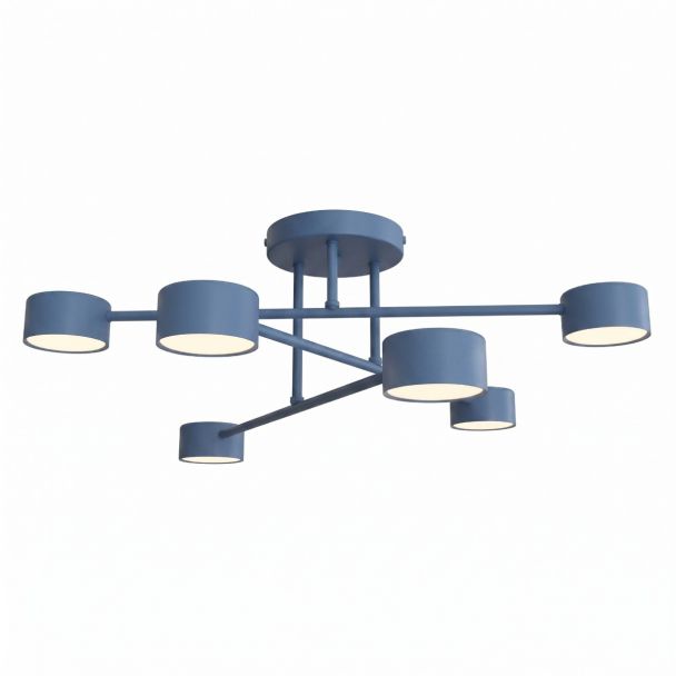 EMIBIG 1839/6 HALO 6 DUSTY BLUE Lampa sufitowa