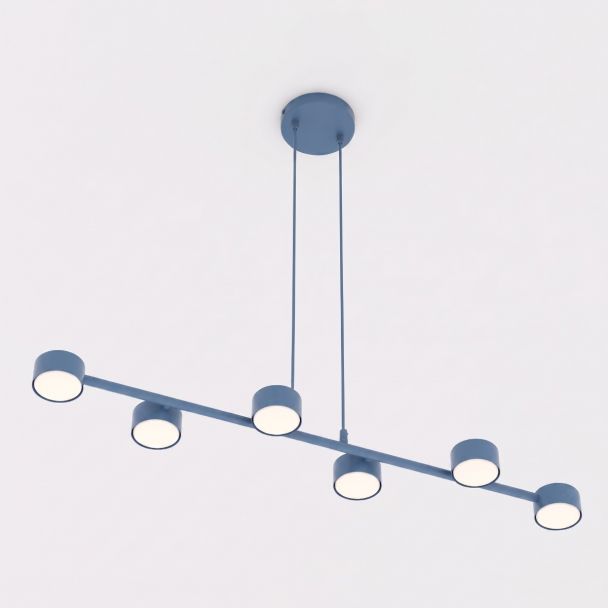 EMIBIG 1842/6 MEGARA 6 DUSTY BLUE Lampa wisząca