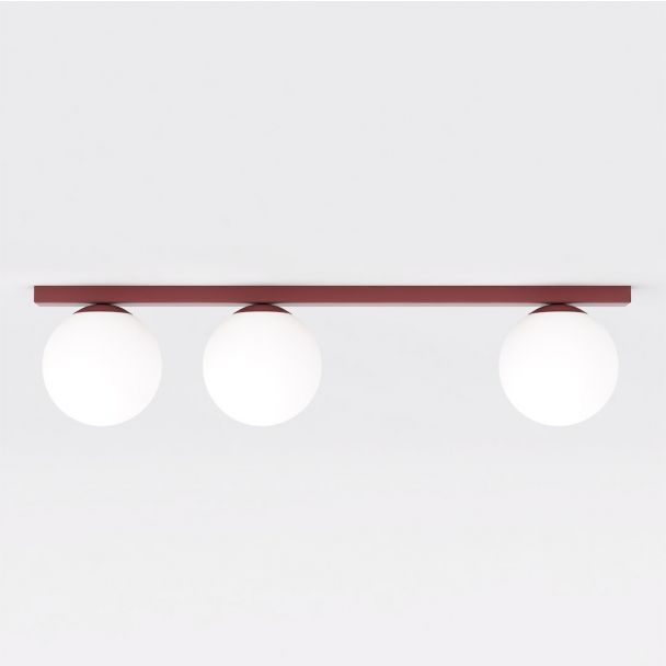 EMIBIG 1713/3 FIT 3 BURGUNDY OPAL Lampa sufitowa