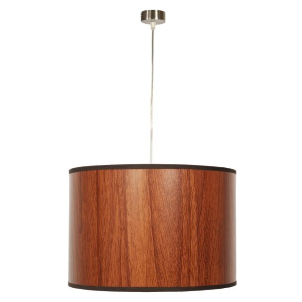CANDELLUX 31-56743 TIMBER LAMPA WISZĄCA 1X60W E27 DĄB 30X20