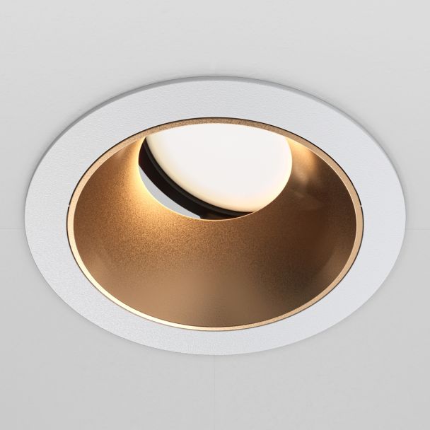 MAYTONI Share DL053-01WMG Lampa punktowa wbudowana - kolor Biały,Matowy Złoty