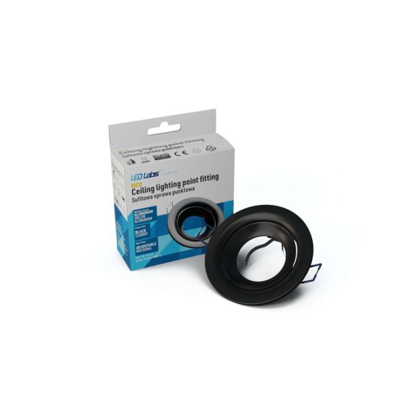 LED LABS 20-1210-36 Oprawa sufitowa RICO odlew okrągła ruchoma mat. czarna
