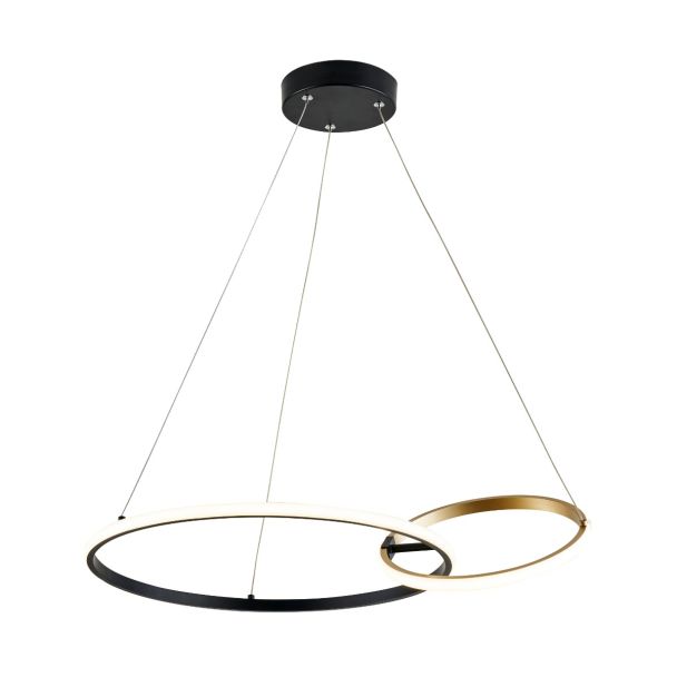 ZUMALINE 20002P-GD RANDO LAMPA WISZĄCA CZARNO-ZŁOTA/BLACK-GOLD