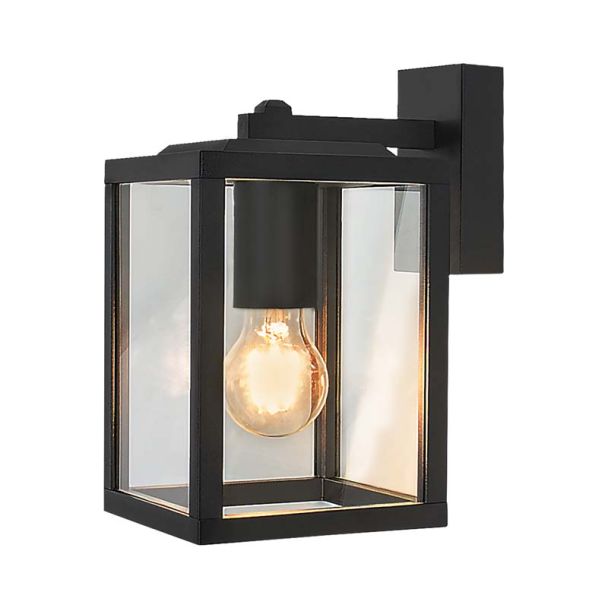 CANDELLUX 21-32355 Ricinus lampa ogrodowa kinkiet dolny 2025,5cm czarny 1x60W E27 IP44