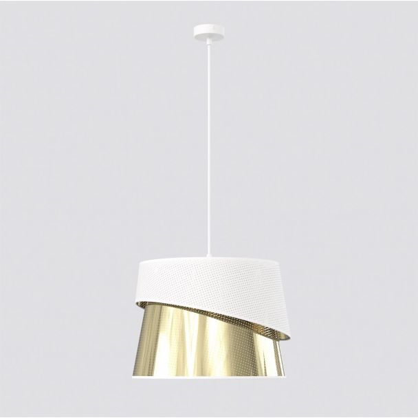 EMIBIG 1710/1 CANVA 1 WHITE GOLD Lampa wisząca