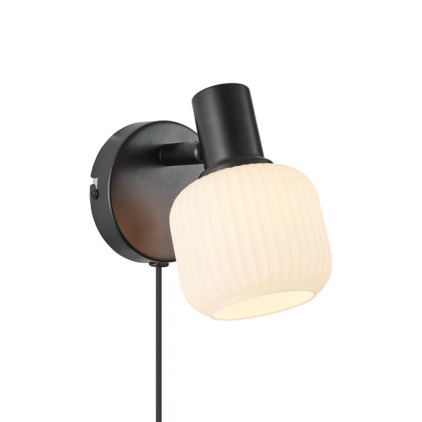 NORDLUX 2412631003 Milford Mini | lampa ścienna | czarny