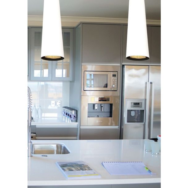 MAXLIGHT SLIM lampa wisząca biała 60 cm P0001
