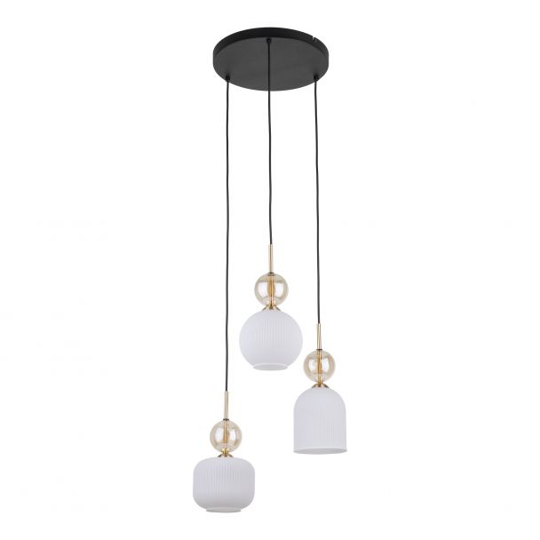 TK-LIGHTING 11592 SOPHIA COGNACWHITE LAMPA WISZACA 3XE14