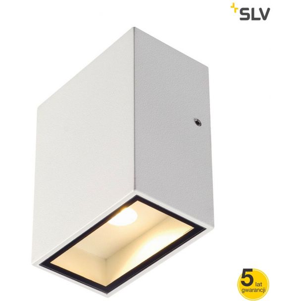 SLV 232431 QUAD 1 XL, lampa ścienna, kwadrat, biała, LED, 1x3,2W, 3000K